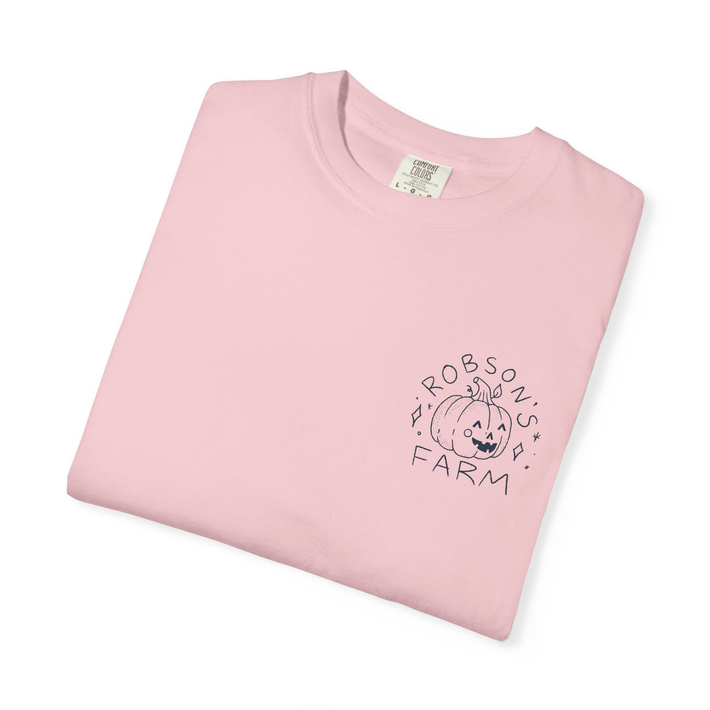Pumpkin with Pink Boots Unisex Garment-Dyed T-shirt