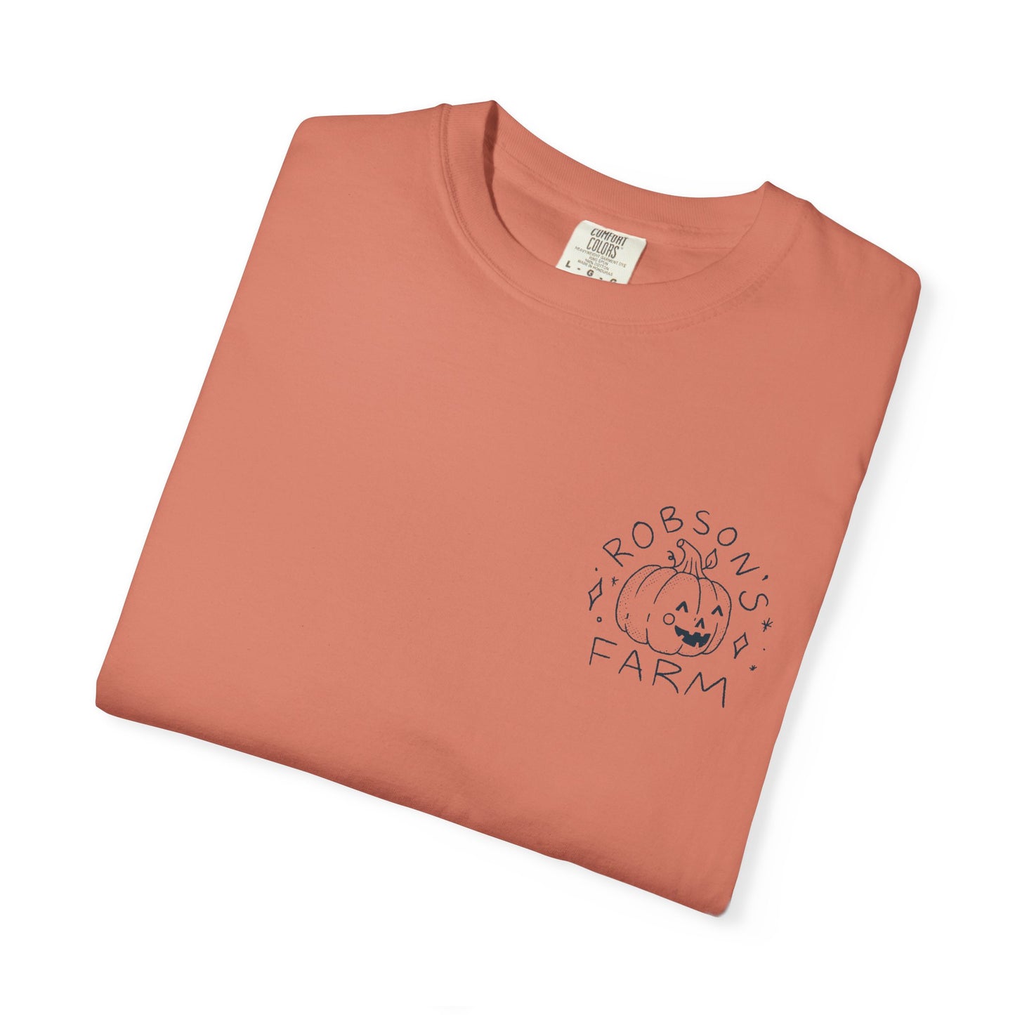 Pumpkin with Pink Boots Unisex Garment-Dyed T-shirt