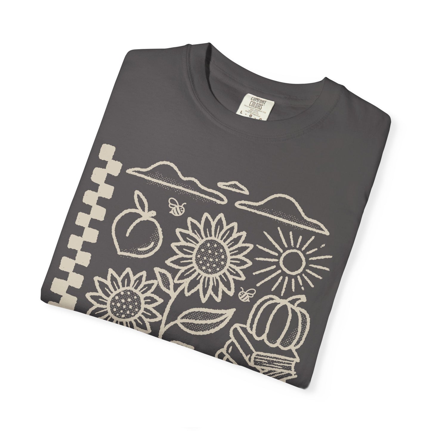 Fall T Shirt, Tan Design