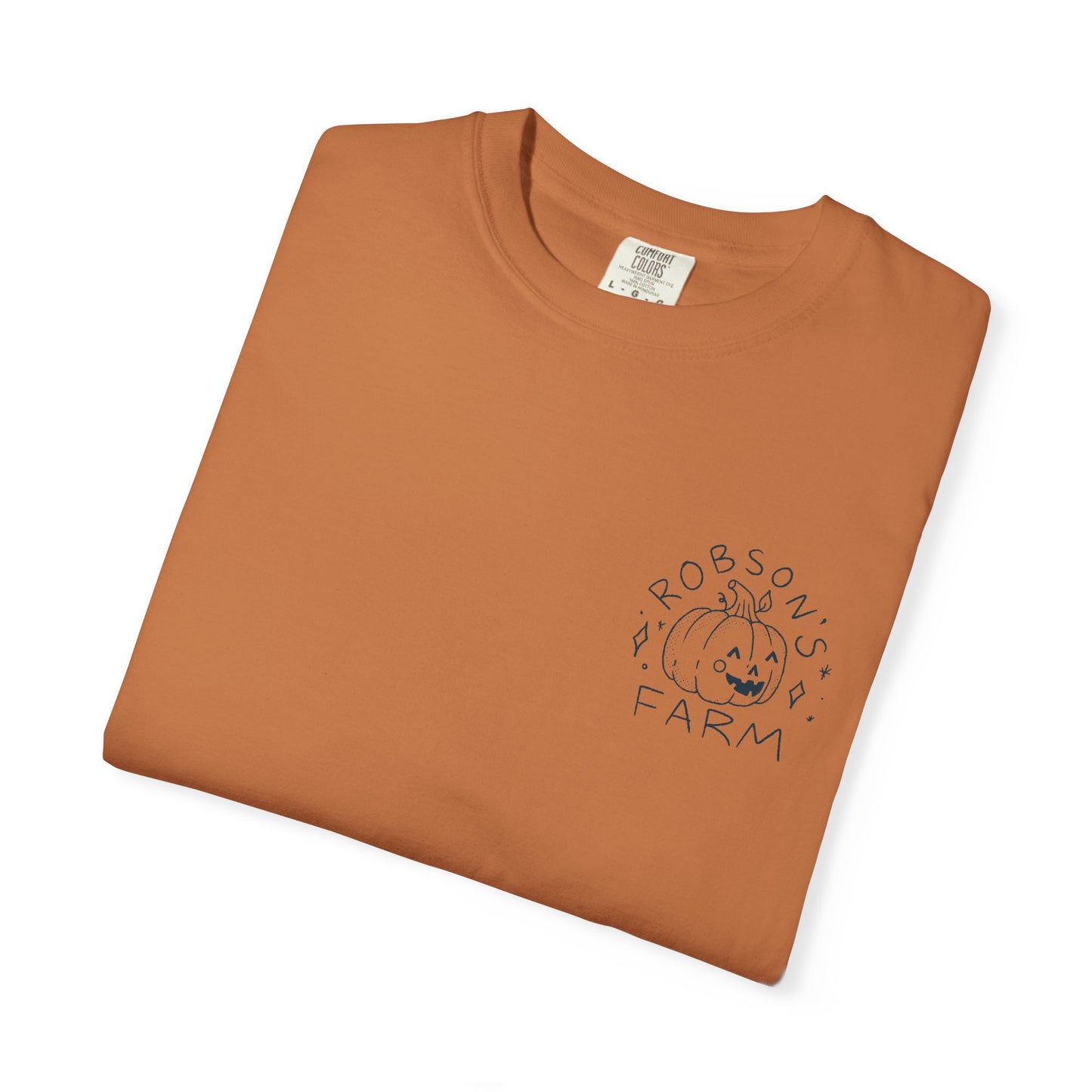 Pumpkin with Pink Boots Unisex Garment-Dyed T-shirt