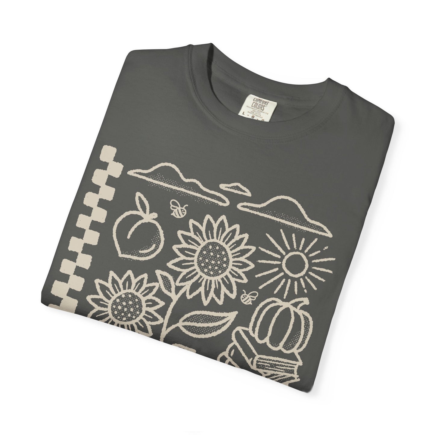 Fall T Shirt, Tan Design