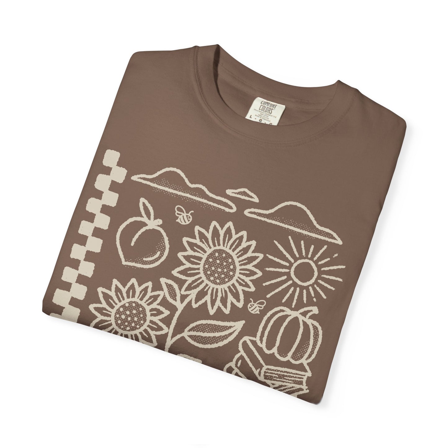 Fall T Shirt, Tan Design