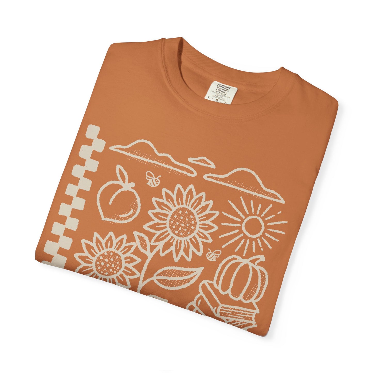Fall T Shirt, Tan Design