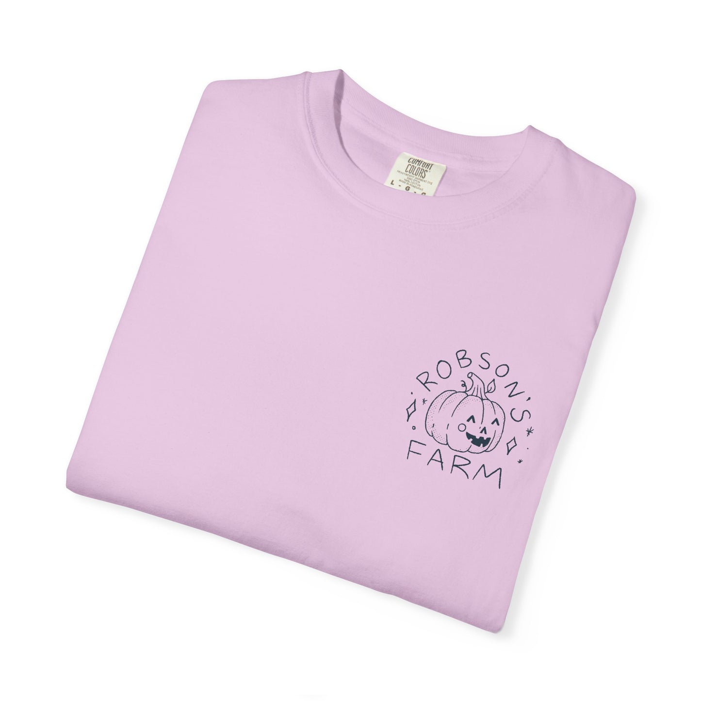 Pumpkin with Pink Boots Unisex Garment-Dyed T-shirt