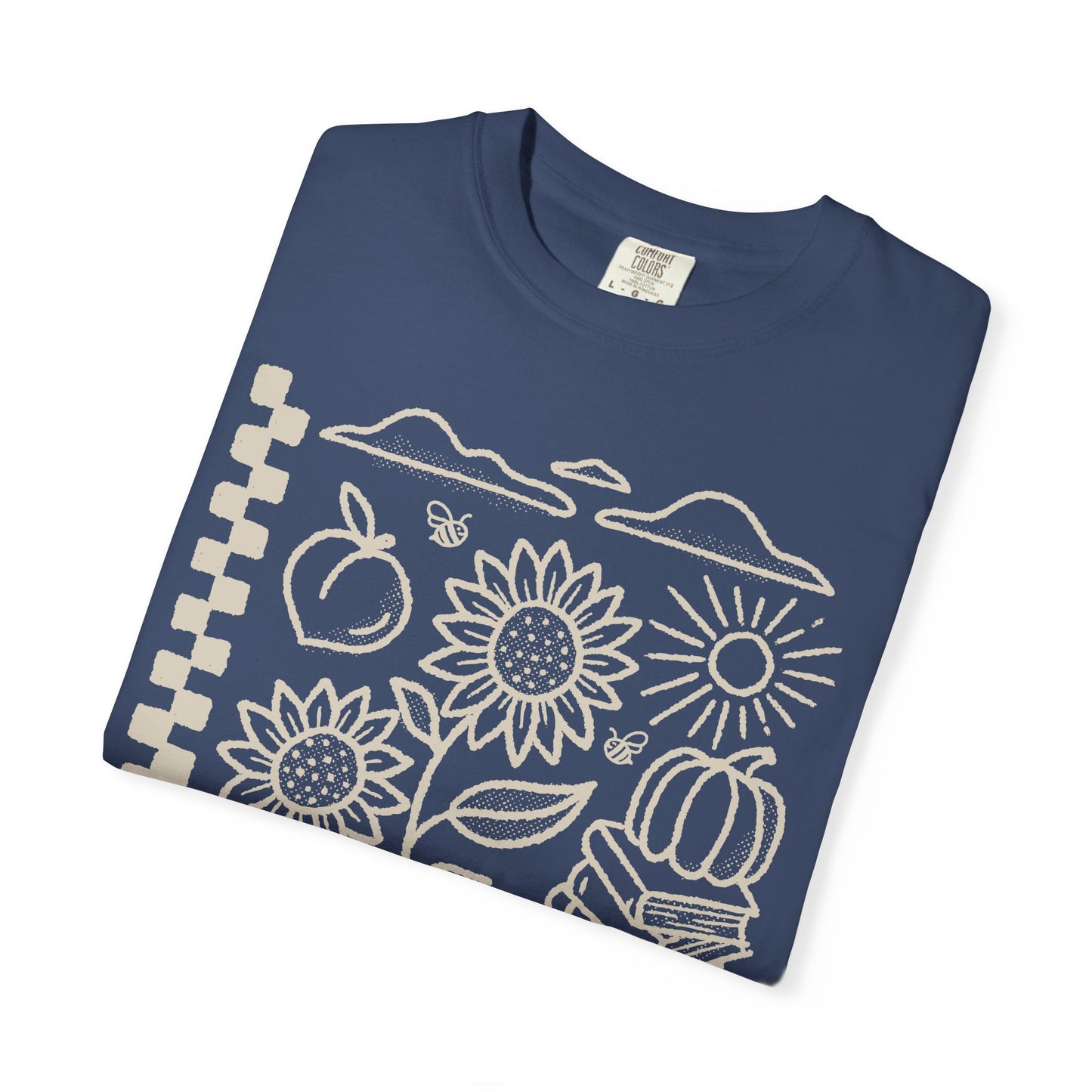 Fall T Shirt, Tan Design