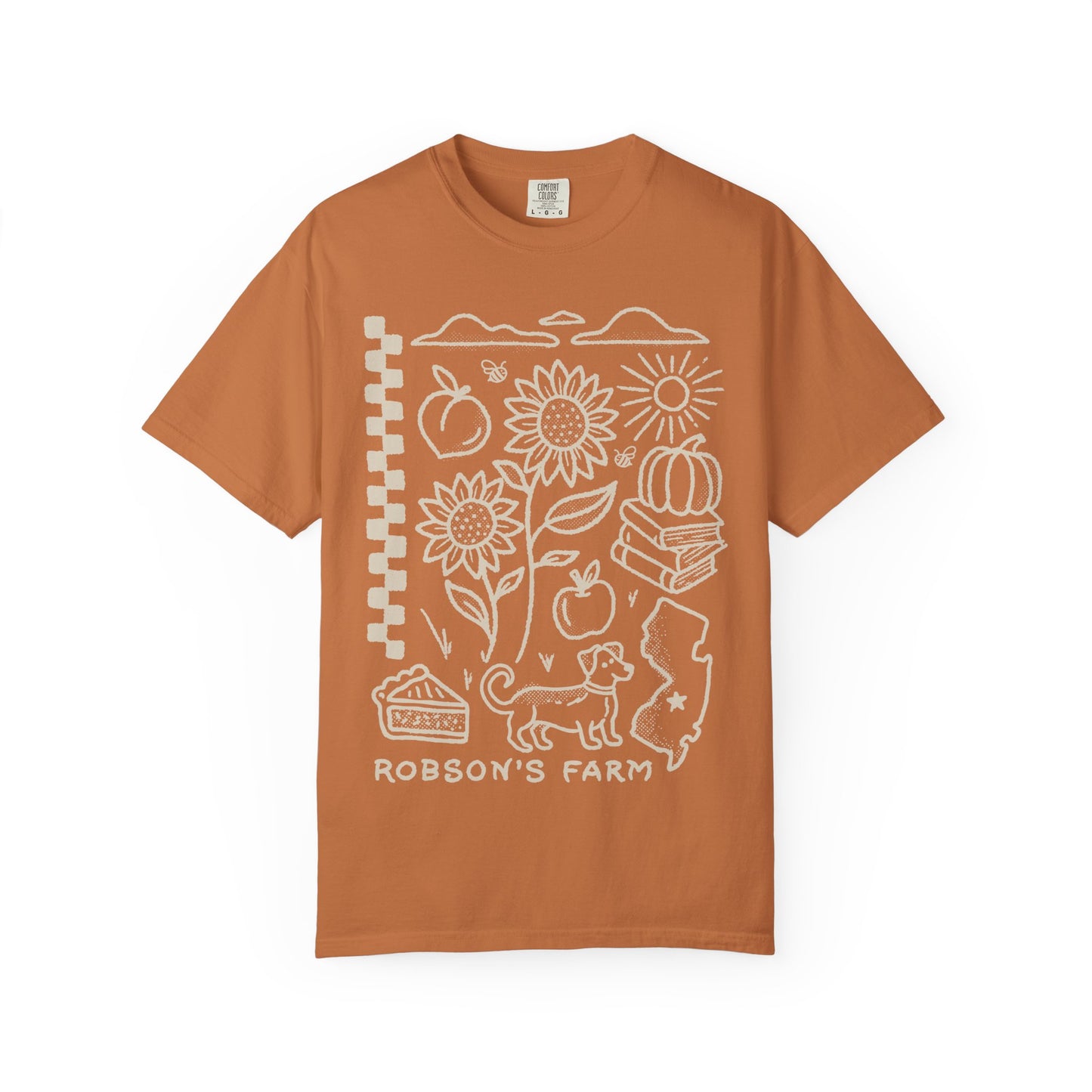 Fall T Shirt, Tan Design