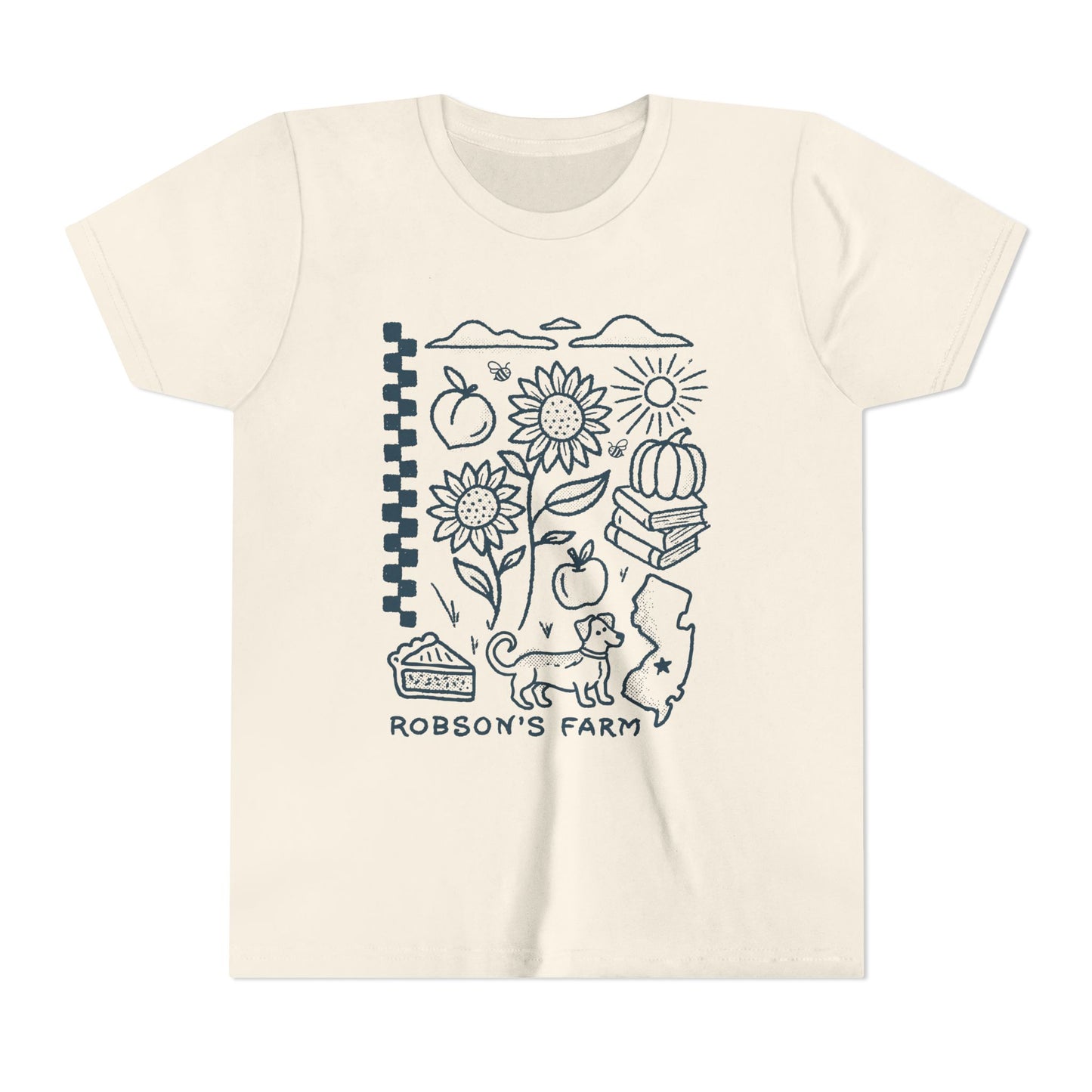 Kids Fall Merch T, Navy Design