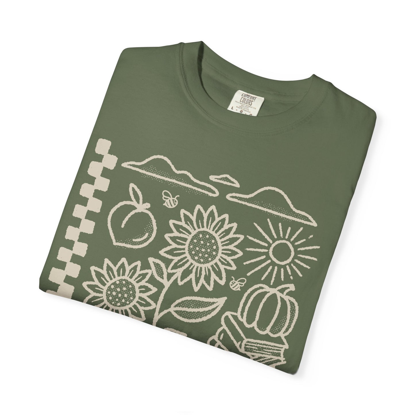 Fall T Shirt, Tan Design