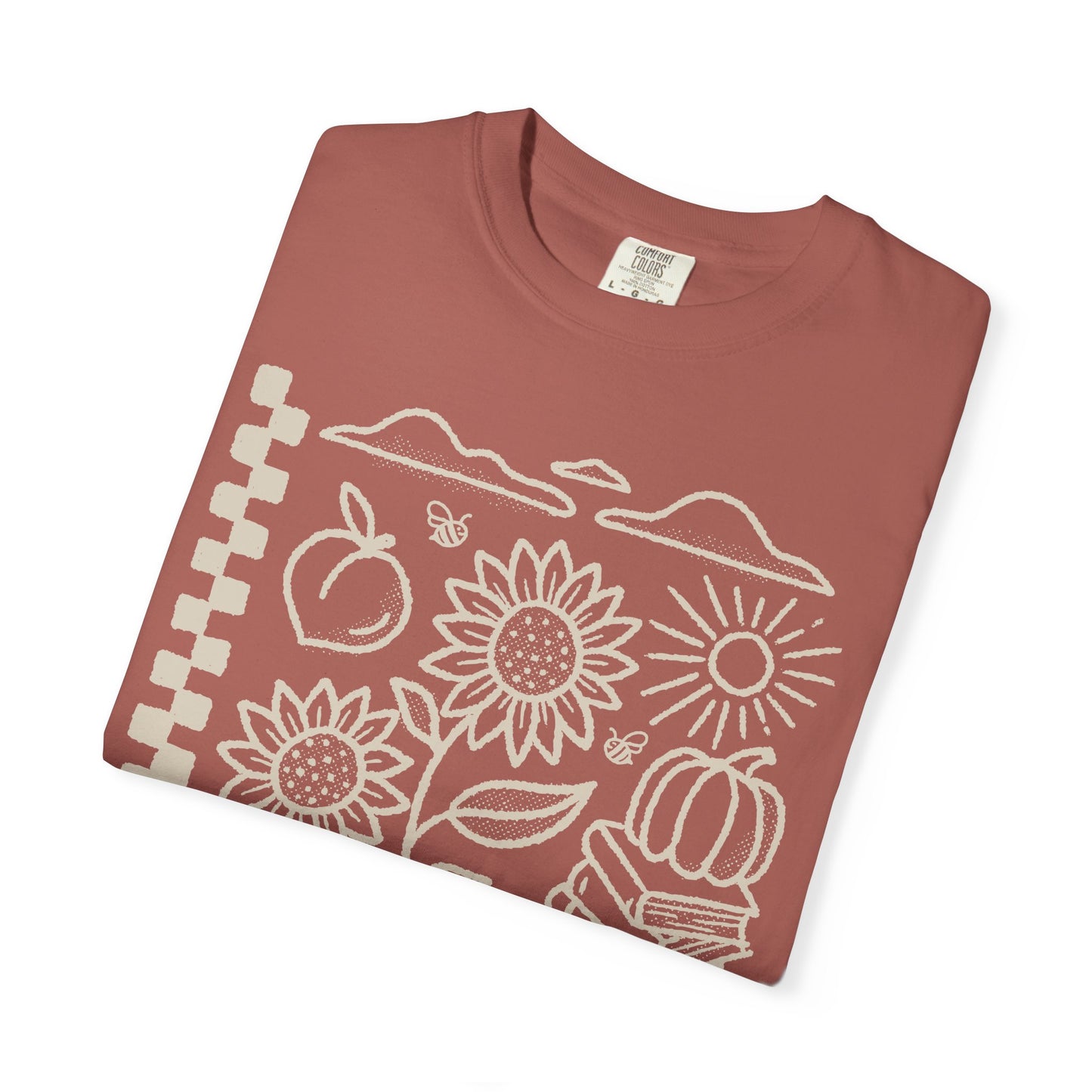 Fall T Shirt, Tan Design