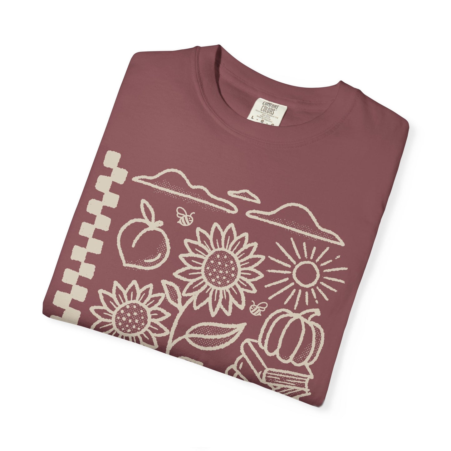 Fall T Shirt, Tan Design