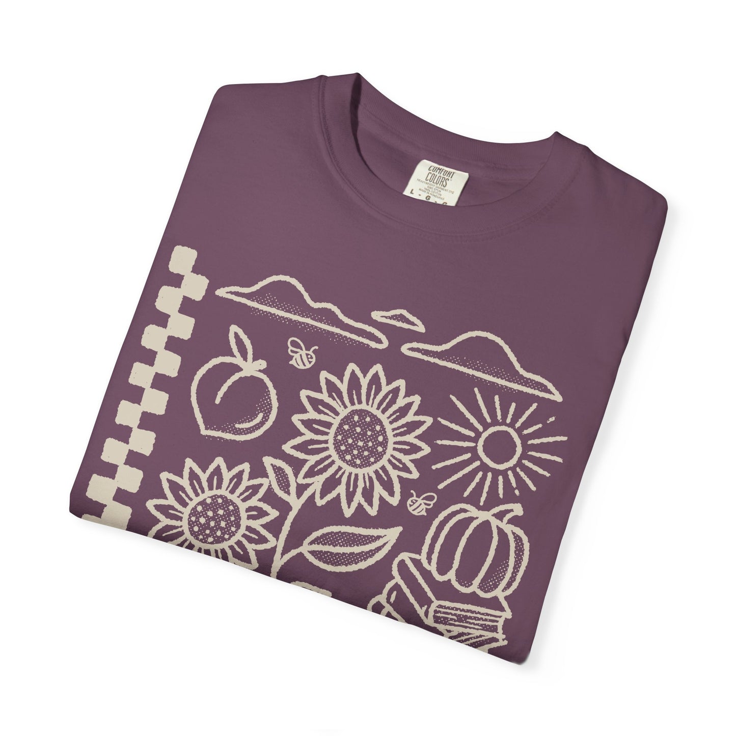 Fall T Shirt, Tan Design