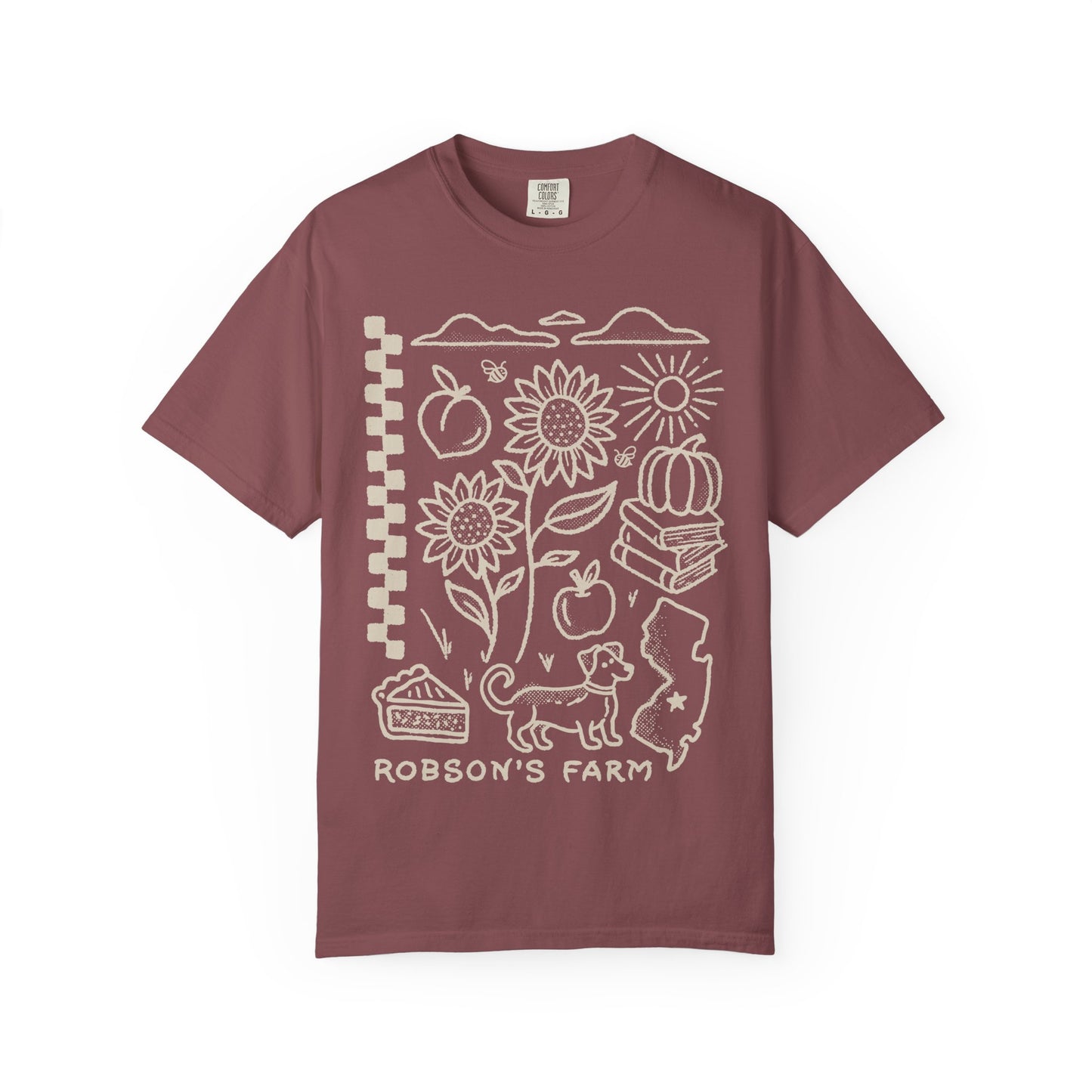 Fall T Shirt, Tan Design