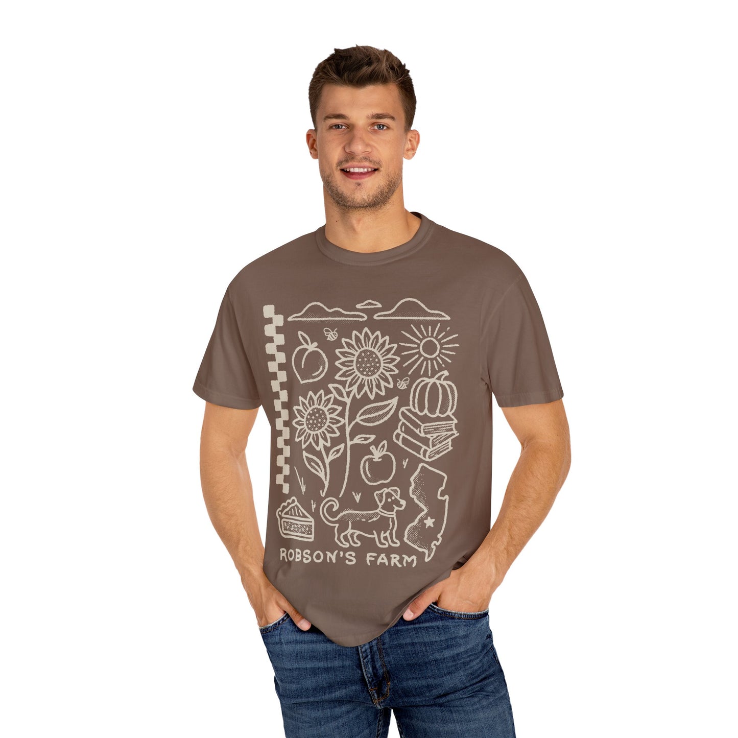 Fall T Shirt, Tan Design