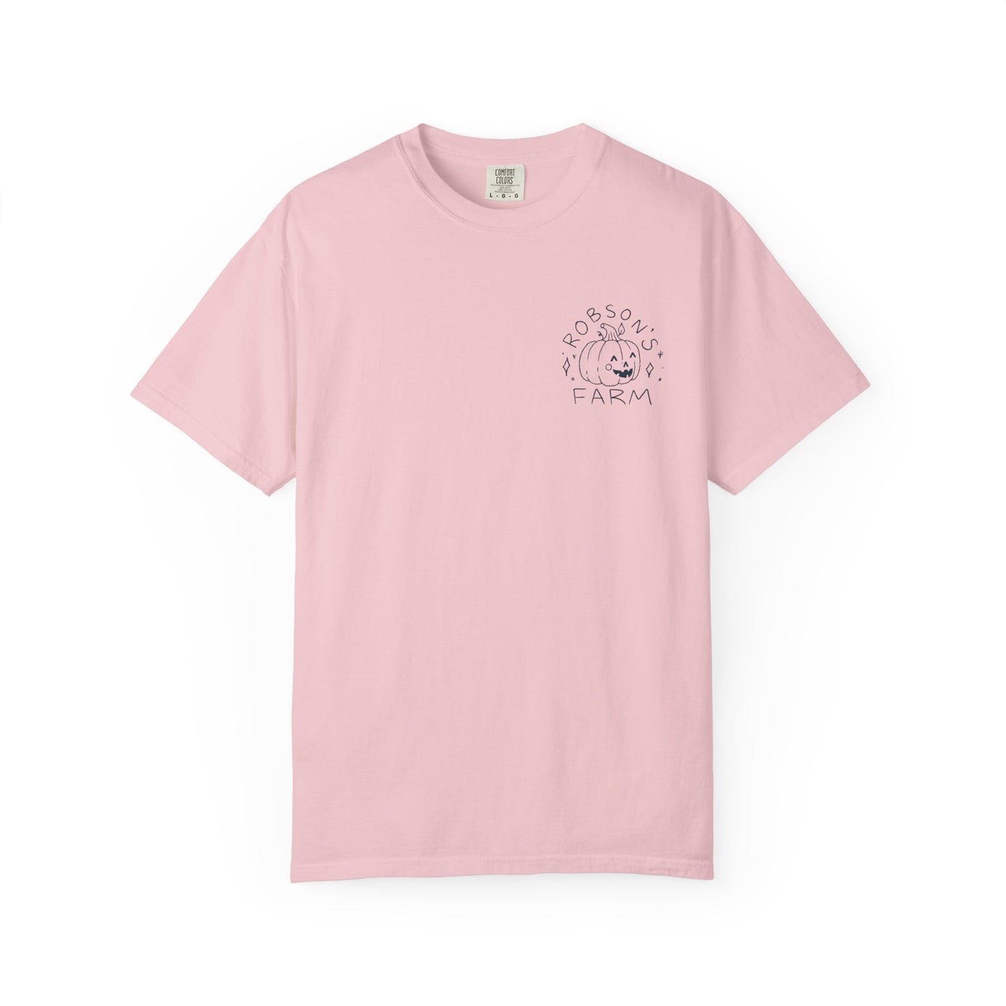 Pumpkin with Pink Boots Unisex Garment-Dyed T-shirt