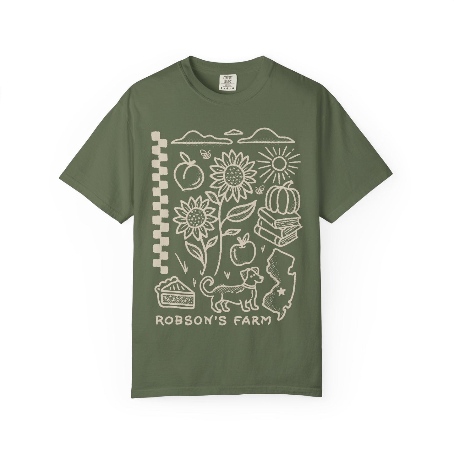Fall T Shirt, Tan Design