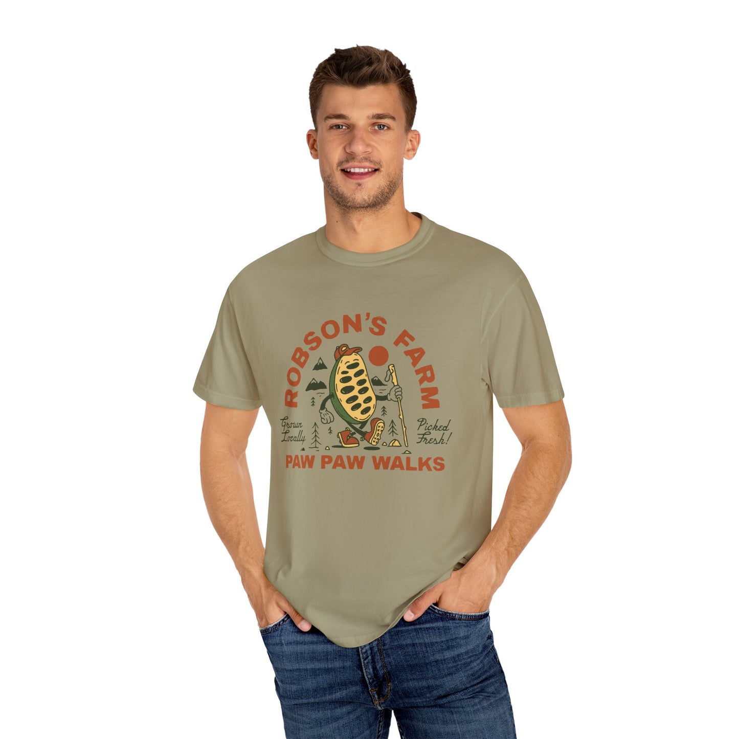 PawPaw Shirt, Yellow Unisex Garment-Dyed T-shirt