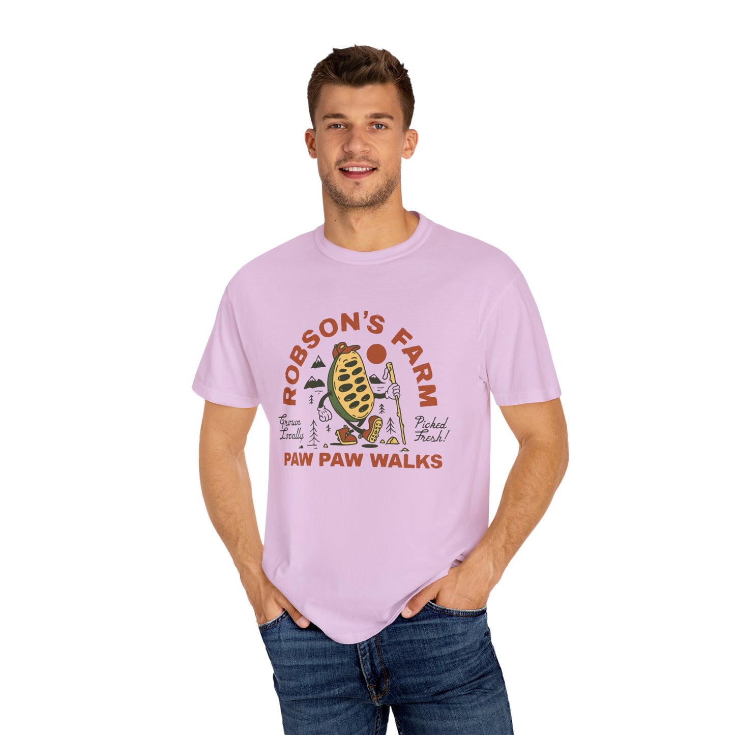PawPaw Shirt, Yellow Unisex Garment-Dyed T-shirt