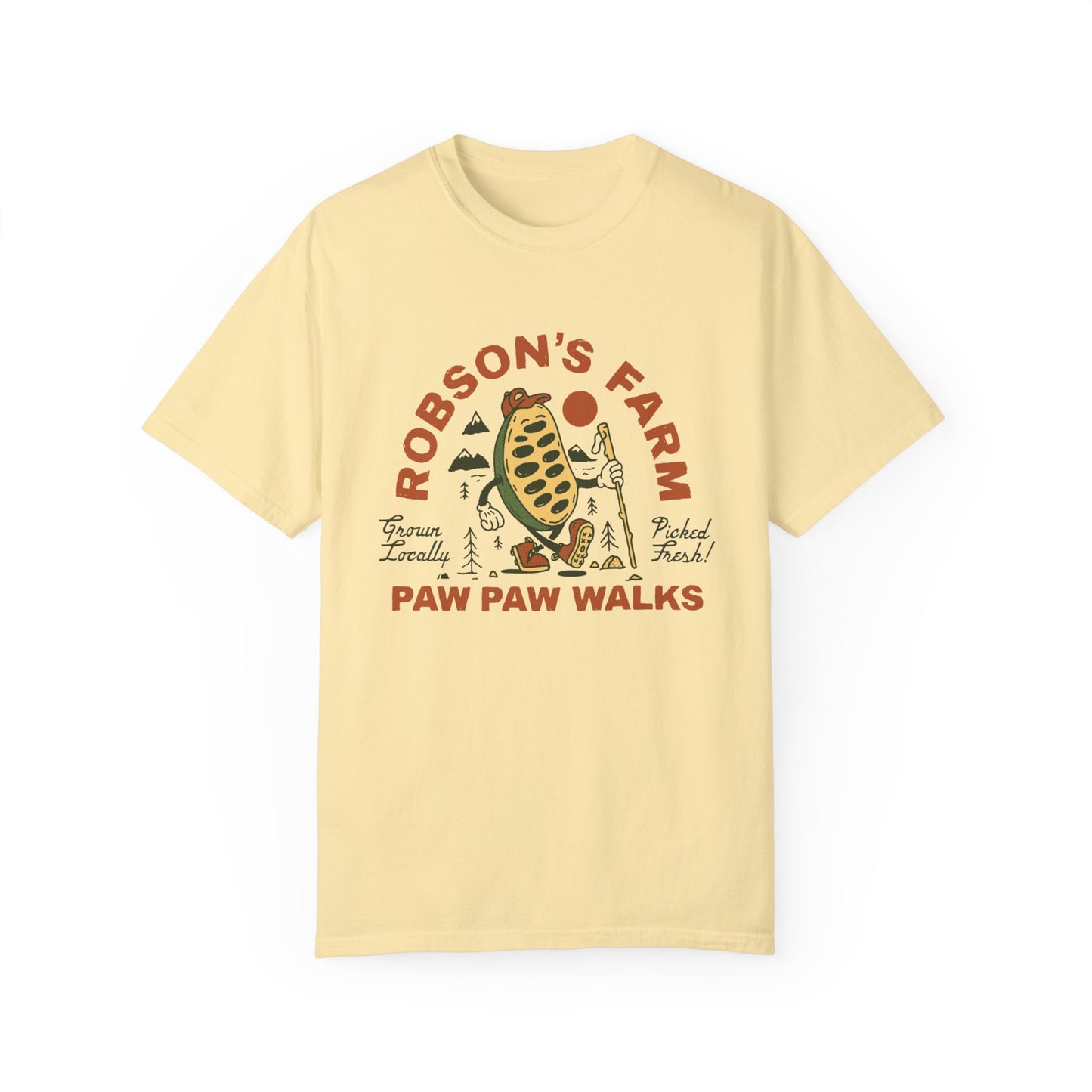 PawPaw Shirt, Yellow Unisex Garment-Dyed T-shirt